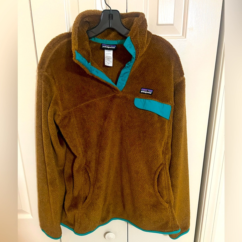 EUC Patagonia Women's Re-Tool Snap-T Fleece Pullover, size XL, Sisu Brown